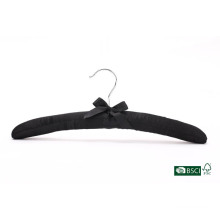 Chinese Wholesale Soft Clothes Shop Padded Satin Hanger